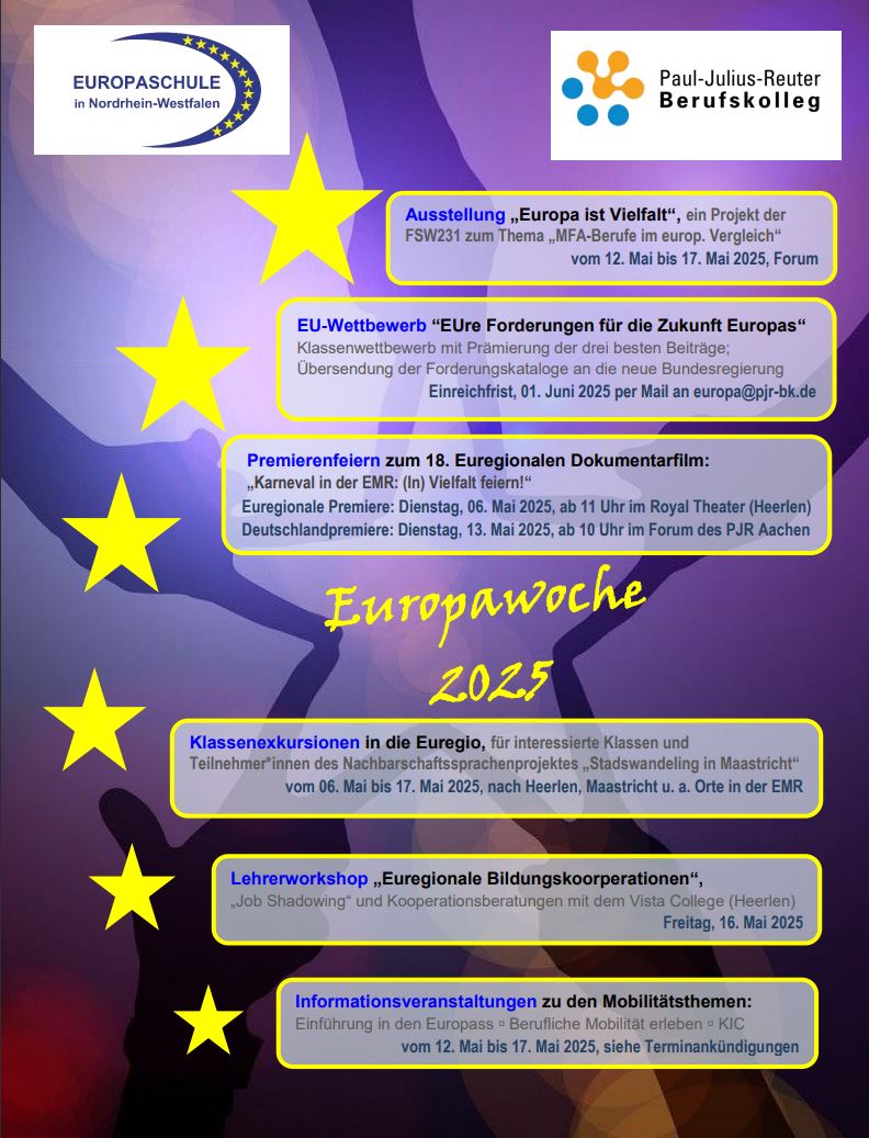 Plakat der Europawoche